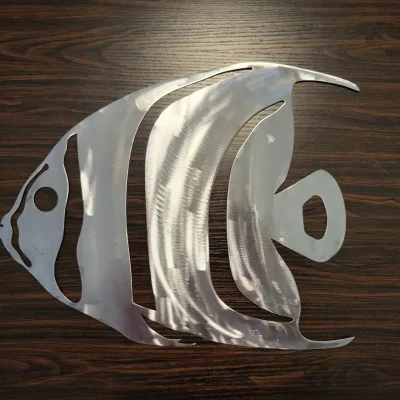 metal wall art of a fish