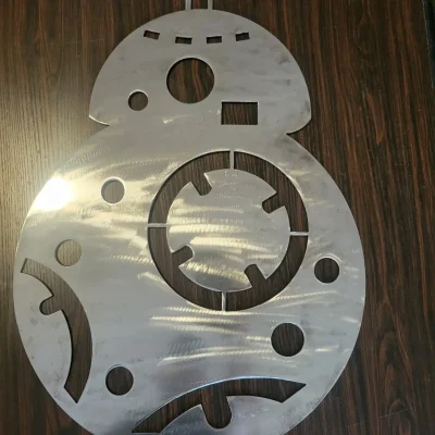 Metal wall art of BB8 from Star Wars